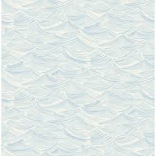 Isabelle Max Yahya Kids Calm Seas 33 L X 20 5 W Wallpaper Roll Wayfair Seabrook Designs Blue Wallpapers Waves Wallpaper