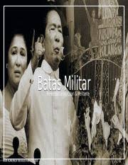 Ramos, corazon aquino and others. Batas Militarx Batas Militar Presentation By Chan Melitante Martial Law U201cit Is The Law Which Has Application When The Military Arm Does Not Course Hero
