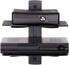 Buy Fenge 2 Tiers Av Shelf Wall Mount Shelf Black Bracket Stand For Av Receiver Component Xbox Cable Boxes Gaming Systems Online In Vietnam B017jveyo0