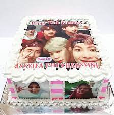 Untuk memilih kue ulang tahun yang spesial, tak perlu khawatir kamu bisa melihat beberapa contoh gambar kue ulang tahun yang inspiratif di bawah ini dengan berbagai bentuk yang unik dan cantik. Edible Image Cake Bts Foto Bisa Kue Ulangtahun Tangerang Facebook