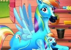 Rainbow Dash And The Newborn Baby My Little Pony Games