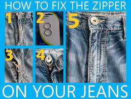 A permanent solution is to use the plier to tighten the slider on the teeth. How To Fix The Zipper On Your Jeans Fix Zipper Fix A Zipper Jeans Diy