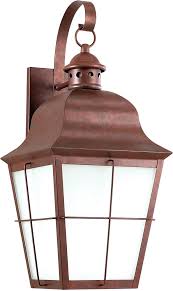 Seagull 8463den 44 Chatham Traditional Weathered Copper Led Outdoor Lighting Wall Sconce Sgl 8463den 44
