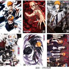 Orihime is #1 waifu idgaf what you say there's no one that even comes close to her omg the way she cries while watching ichigo fight grimmjow and there's the music and nel has to talk to her god dammit i love bleach 8 Pcs Set Anime Bleach Embossed Poster Figure Kurosaki Ichigo Inoue Orihime Kuchiki Rukia Sticker For Gifts Action Figures Aliexpress