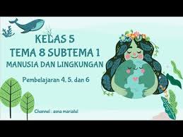 Maybe you would like to learn more about one of these? Rangkuman Materi Kelas 5 Tema 8 Subtema 1 Manusia Dan Lingkungan Pembelajaran 4 5 6 Youtube