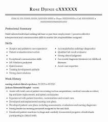 Student Nurse Clinical Experience Resume Example Jeans Hospital Staten Island New York