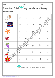 Below are six versions of our consonant blends worksheet. English Blending Learningprodigy