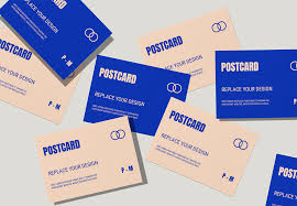 Download A6 Postcard Mockup Scene