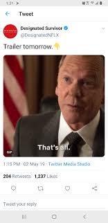 Survivor is directed by james mcteigue and also stars dylan mcdermott, angela bassett and watch our exclusive ultimate trailers, showdowns, instant trailer reviews, monthly mashups. Designated Survivor Season 3 Trailer Tomorrow Designated Netflix Twitter Page Designatedsurvivor
