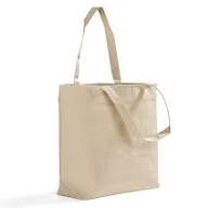 Zippered Canvas Tote Bags with Inside Zippered Pocket - TG261