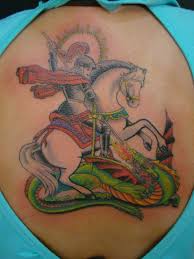 Imagem de são jorge em metal luxo. 69 Tatuagens De Sao Jorge Femininas E Masculinas