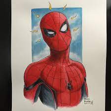 Mcu Spidey By Paolo Rivera Marvel Spiderman Art Spiderman Drawing Spiderman Painting