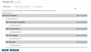 chart of accounts coa setup