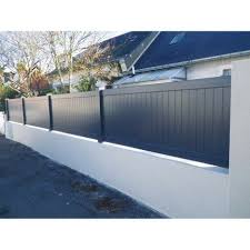 Cloture Aluminium Pontivy Naterial Blanc H 80 X L 200 Cm Amenagement Jardin Cloture Cloture Maison Cloture Aluminium