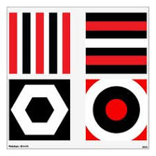 Black White And Red Images For Babies Baby Visual Stimulation Square Wall Decal Stickers Zazzle Com Baby Flash Cards Baby Sensory Play Newborn Schedule