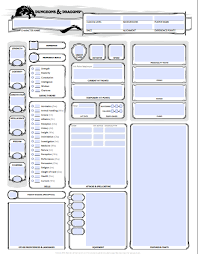 5th edition pdf character sheet