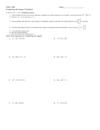 Exponents worksheets powers of ten and scientific notation from completing the square worksheet , source: Math 154b Completing The Square Worksheet Fill Online Printable Fillable Blank Pdffiller