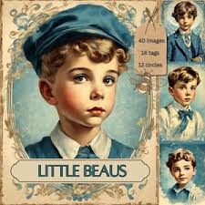 Vintage Young Children Digital Image Download Printable  Cards/tags/logos/labels/transfers