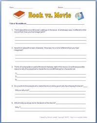 Comparing The Book To The Movie Reading Classroom Books Vs Movies Teaching