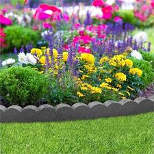 We have been helping customers to create beautiful gardens for over 60 years. Recycled Rubber Lawn Edging Flexi Curve Scallop Grey H10cm Free Uk Delivery
