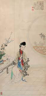 gai qi chinese 改琦 1774 1829 courtesy name bowen 伯蕰 art names qiliang 七郎and yuhu waishi 玉壶外史 chinese art painting chinese painting chinese art