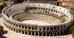 The Arena Of Nimes A Roman Ampitheater Built About 70ad Nimes France Ancient Roman Architecture Nimes Ancient Architecture