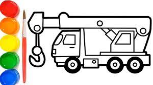 Gambar di atas adalah gambar mewarnai mobil molen. Cara Menggambar Mobil Crane Belajar Mewarnai Gambar Mobil Youtube