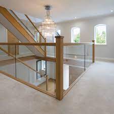 Oak Glass Staircase In 2021 Stairs Design Interior Glass Staircase Cottage House Exterior