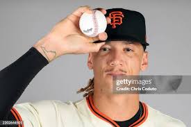Tristan Beck poses during San Francisco Giants spring training photo...  News Photo