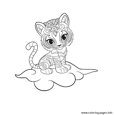 Shimmer and shine coloring pages are about two genie sisters and a little girl leah. Shimmer And Shine Nahal Printable Coloring Pages Printable