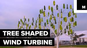 Generally, windmills are tall structures, say 120m tall, with turbines located on top of it. This Nature Inspired Wind Turbine Is Shaped Like A Tree Youtube