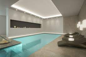 Swim spas are small enough to tuck in the corner of a room put in a sunroom on a deck or even in your basement. Basement Swimming Pools Pool Surrey Houzz