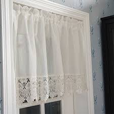 Fadfay Home Textile Elegant Milk White Short Curtains Brand Water Soluble Lace Short Window Curtain For Bedroom Fashion Short Curtains Curtains Drapes Curtains