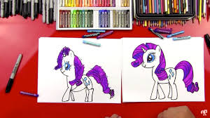 Draw three circles for the framework. How To Draw Rarity My Little Pony Art For Kids Hub