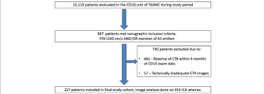 study patient selection flow chart legend cdus color