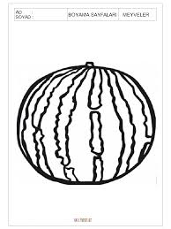 Meyve Boyama Sayfalari Okul Oncesi Hersey