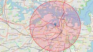 Click in the button draw a circle, then click on map to place the center of the circle and drag at same time to start creating the circle. Kg4ewiyzpr 1im