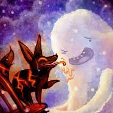 Snow golem is an adventure time minifigure introduced in lego dimensions in 2016. Adventure Time Snow Golem And Fire Wolf By Sleepwalks On Deviantart Adventure Time Cartoon Adventure Time Adventure