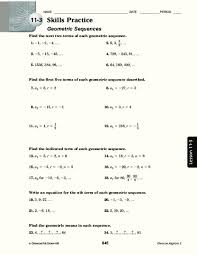 A worksheet to test your series and sequences skills and knowledge with questions across 4 a geometric progression is a series or sequence where each term is found by multiplying the previous. Geometric Sequences Worksheet For 10th Grade Lesson Planet