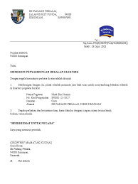 Maret 2020 (37) februari 2020. Surat Penyambungan Bekalan Elektrik