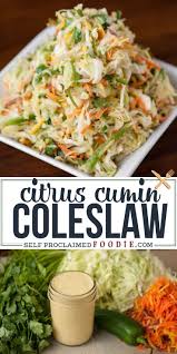 Maybe you would like to learn more about one of these? Citrus Cumin Coleslaw Coleslaw Recipe Easy Healthy Recipes Slaw For Fish Tacos