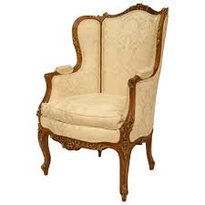 Pair Of French Walnut Louis Xv Style Bergeres Armchair Chair Bergere Chair