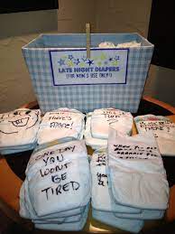 At The Baby Shower We Had Everyone Write Down Funny Sayings And Notes On Diapers For Thos Baby Shower Games Coed Free Baby Shower Games Funny Baby Shower Games