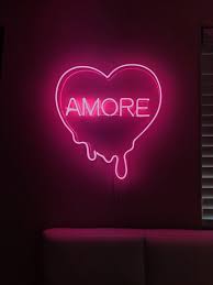 Amore Make My Heart Melt Neon Sign By Aoos Com Neon Sign Bedroom Neon Signs Man Cave Room