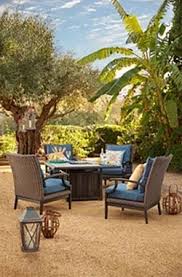 Montebello Chairs Firepit Sold Separately Set Of Two Chat Chairs In Woven Wicker With Back And Seat Cushions Wicker Patio Outdoor Outdoor Furniture Sets
