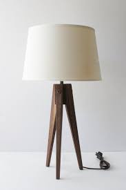 Table Lamp Tripod Slim Walnut Etsy In 2020 Table Lamps Living Room Decorative Table Lamps Contemporary Table Lamps