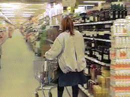 The Endless Grocery Store Aisle Funny Gif Pranks Funny Pictures