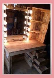 Pin By Alisson Camacho On Makeup In 2020 Pallet Furniture Vanity Western Bedroom Decor Rustic Makeup Vanity