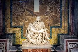 St peter is depicted receiving the keys to the kingdom of heaven from christ on the wall of the sistine chapel in perugino's the delivery of the keys. Exploring Michelangelo S Pieta A Masterpiece Of Renaissance Sculpture