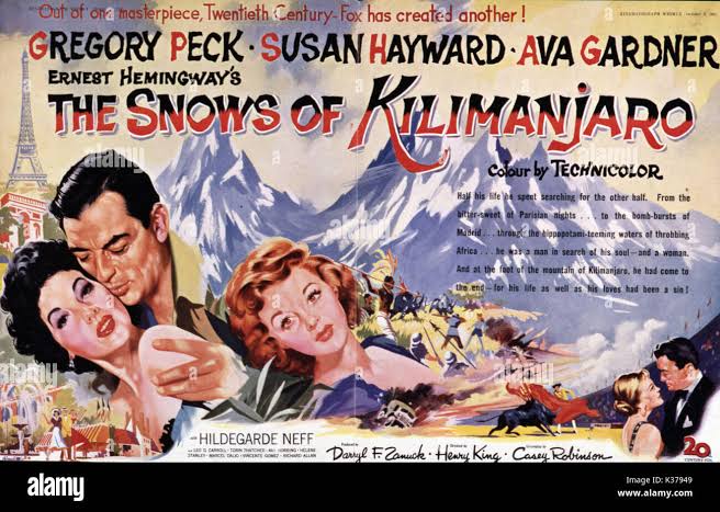 THE SNOWS OF KILIMANJARO Date: 1952 Stock Photo - Alamy